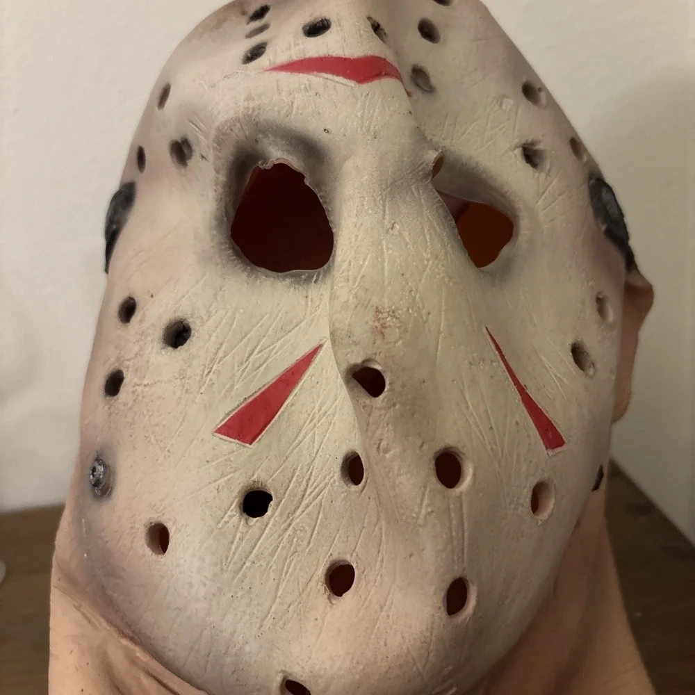 Friday 13th 3 Jason Voorhees Full Head Latex Halloween Mask New Line Productions
